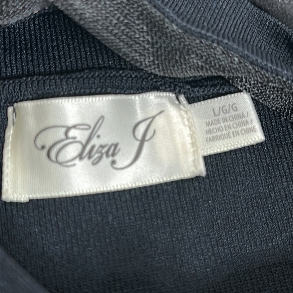 Eliza j black midi dress size large - Picture 11 of 11